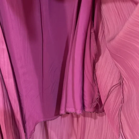 NWT Anthropologie Deep V purple mini dress - Picture 8 of 12